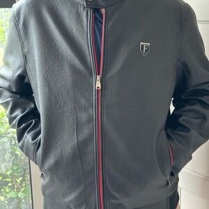 Men's Black Faux Leather Jacket